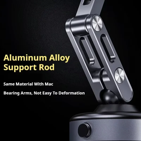 Magnetic Car Phone Holder 360° Rotating Folding Electric Vacuum Suction for Car Navigation Gym Kitchen Streaming Bracket - Image 3