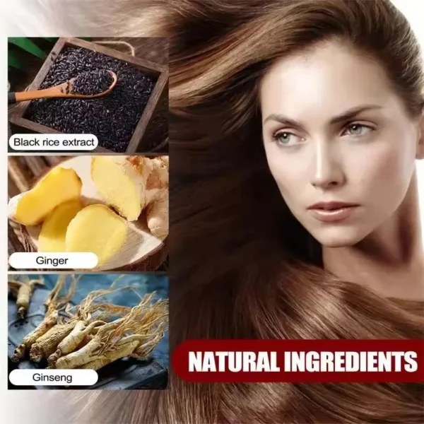 gray white hair treatment serum cover white hair to black natural color repair spray anti loss hair restore healthy hair care