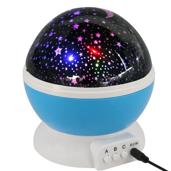 galaxy projector starry sky rotating led night light planetarium children bedroom star night lights moon light kids gift lamp