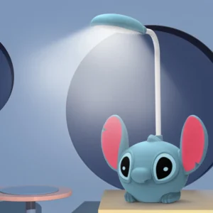 led lilo & stitch desk lamp with pencil sharpener foldable light cute desk night light usb recharge light gift
