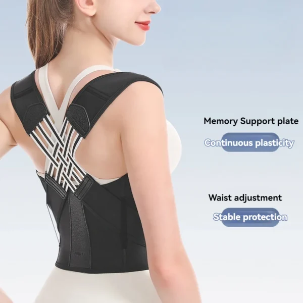 aolikes new back posture corrector brace for women men breathable back posture correction back support belt adjustable shoulde