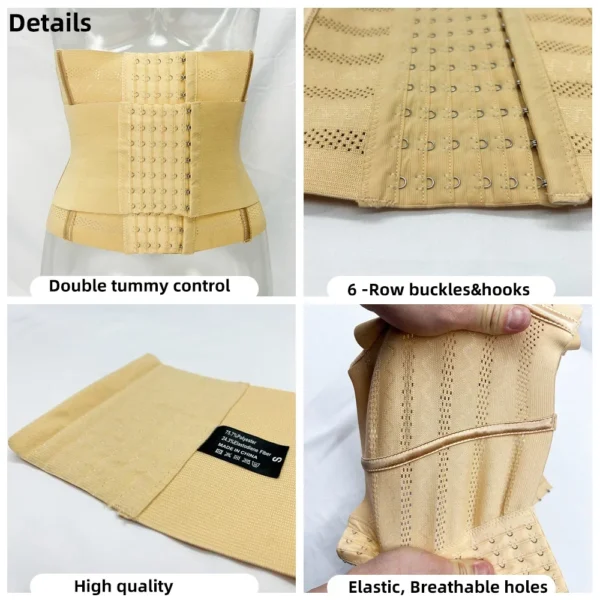 Shapewear Women Corset Belts Waist Trainer Body Shaper Double Tummy Control Slimming Sheath Flat Belly Reductive - Image 3