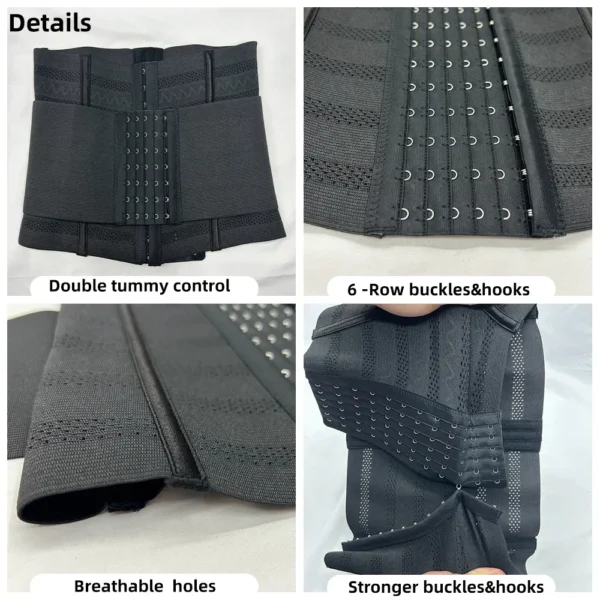 Shapewear Women Corset Belts Waist Trainer Body Shaper Double Tummy Control Slimming Sheath Flat Belly Reductive - Image 2