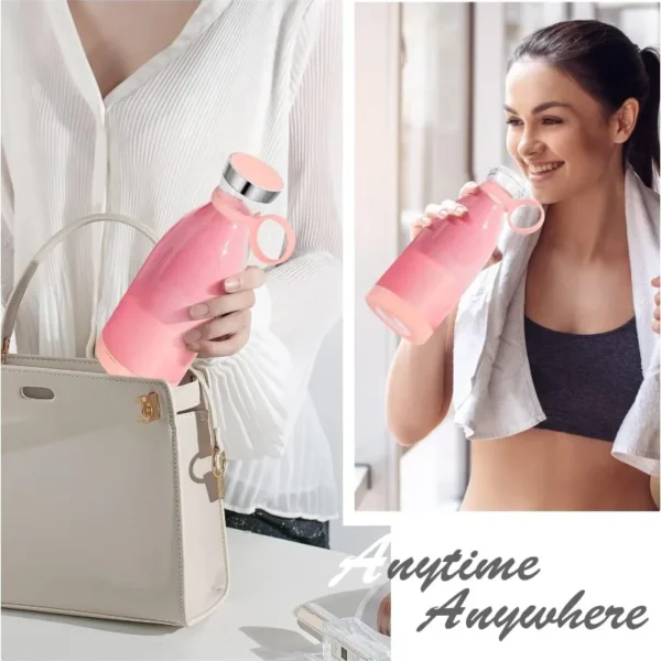 Portable Blender, Portable Blender for Shakes and Smoothies , Magnetic USB Fast Charging Mini Fresh Juice Mixer Bottle - Image 2
