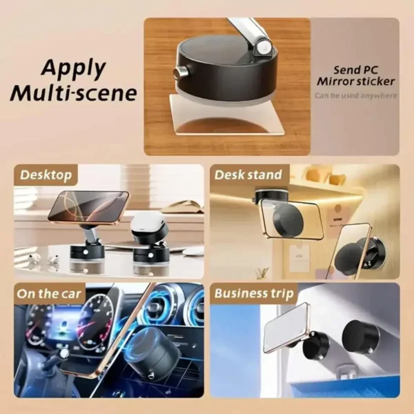 Magnetic Phone Holder Foldable Retractable Mount Griptok Grip Tok Auto Essentials Supplies Novelty Stuff Accessorie For Car Home - Image 2