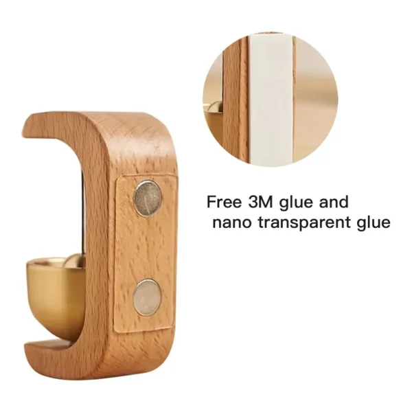 dopamine wind bell magnetic inhalation home wind bell beech car into the door to remind the bell copper bell walnut copper ornam