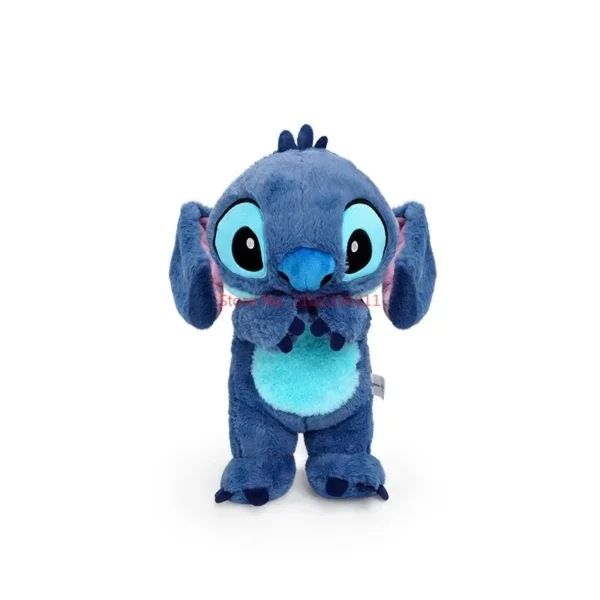 28cm disney stitch anime plush doll with lighting music airbag kawaii appease toy baby to soothe sleep peluche for kids gift