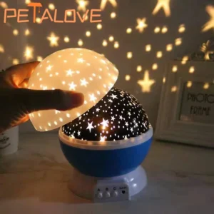 galaxy projector starry sky rotating led night light planetarium children bedroom star night lights moon light kids gift lamp