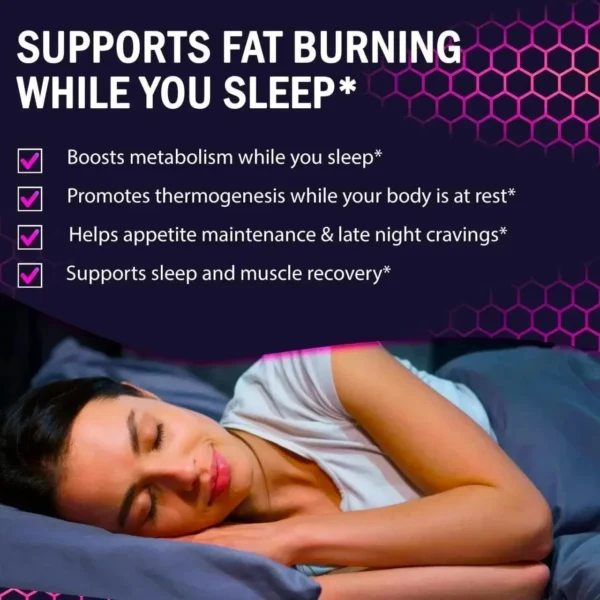 Nighttime Fat Burning Gummies - Burn Fat, Promote Metabolism, Healthy Weight Management, Improve Immunity - Image 4