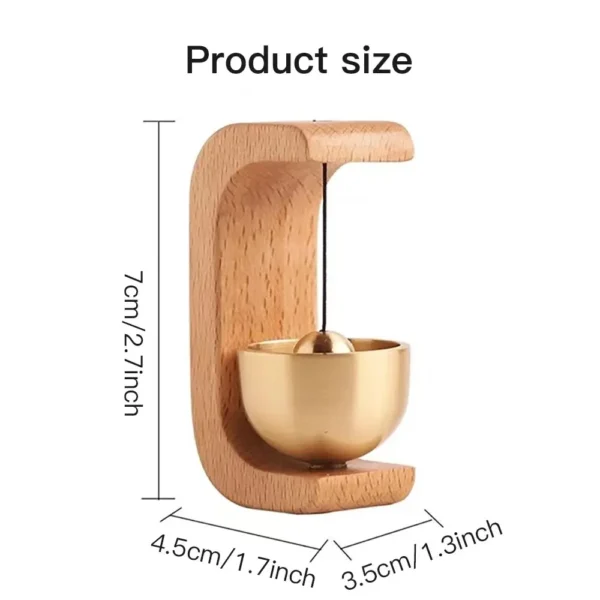 dopamine wind bell magnetic inhalation home wind bell beech car into the door to remind the bell copper bell walnut copper ornam