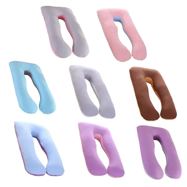 Pregnant Pillow Case Maternity Pillow Case Pure Cotton Cover Multifunction U-shape for Pregnant Women - Image 6