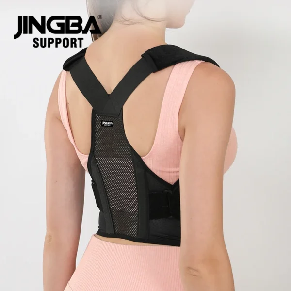 fully adjustable straightener upper spine support men women backback brace posture corrector