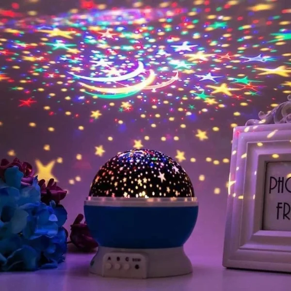galaxy projector starry sky rotating led night light planetarium children bedroom star night lights moon light kids gift lamp