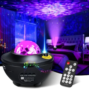 starry projector galaxy night light child bluetooth usb music player star nightlight romantic ocean projector night lamp gifts