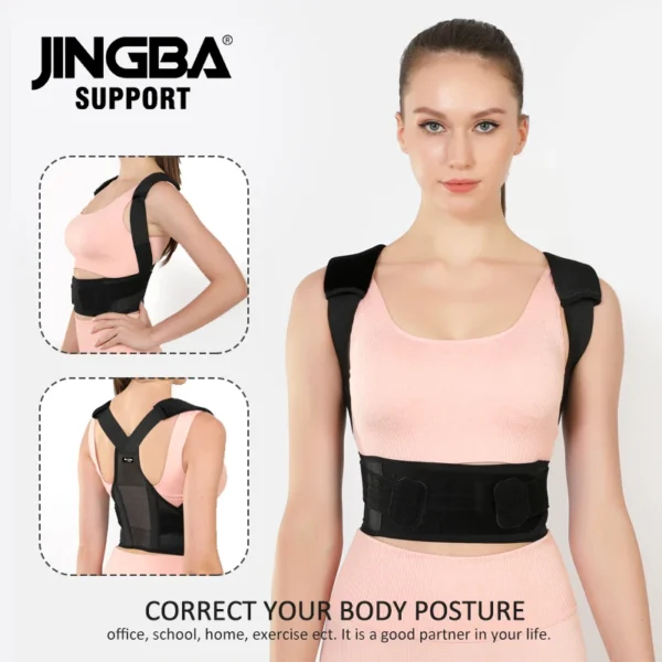 fully adjustable straightener upper spine support men women backback brace posture corrector