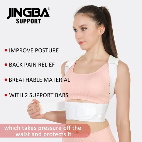 fully adjustable straightener upper spine support men women backback brace posture corrector