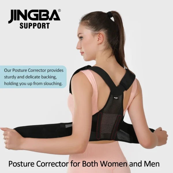 fully adjustable straightener upper spine support men women backback brace posture corrector